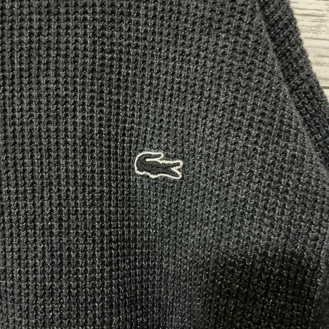 LACOSTE(ラコステ)のLACOSTE コットンニットワッフルセーター ワンポイント シンプル 人気 メンズのトップス(ニット/セーター)の商品写真