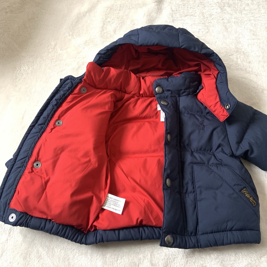 Ralph Lauren(ラルフローレン)の極美品★ラルフローレン★ダウンジャケット★ネイビー★70 キッズ/ベビー/マタニティのベビー服(~85cm)(ジャケット/コート)の商品写真