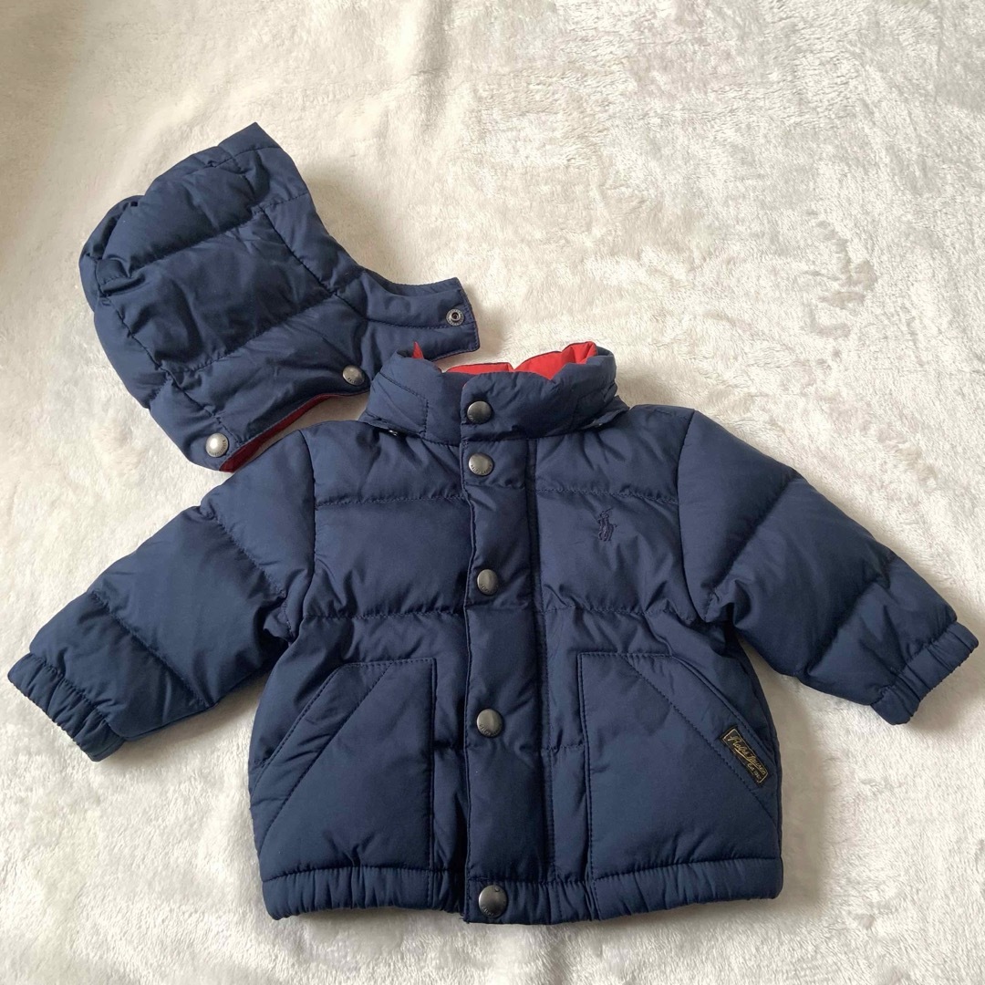 Ralph Lauren(ラルフローレン)の極美品★ラルフローレン★ダウンジャケット★ネイビー★70 キッズ/ベビー/マタニティのベビー服(~85cm)(ジャケット/コート)の商品写真