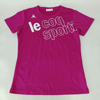 le coq sportif - ルコック 半袖 ドライシャツ プラシャツ 吸収速乾 M ピンク QMWOJA01FK レディース le coq sportif スポーツウェア