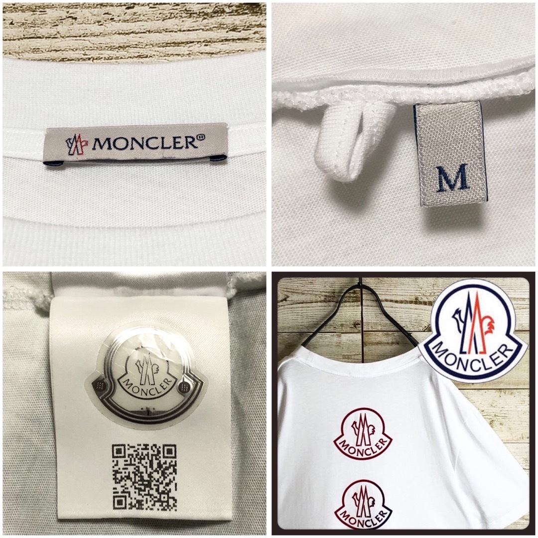 MONCLER(モンクレール)のMONCLER モンクレール tシャツ バックロゴ 両面ロゴ入り 美品 メンズのトップス(Tシャツ/カットソー(半袖/袖なし))の商品写真