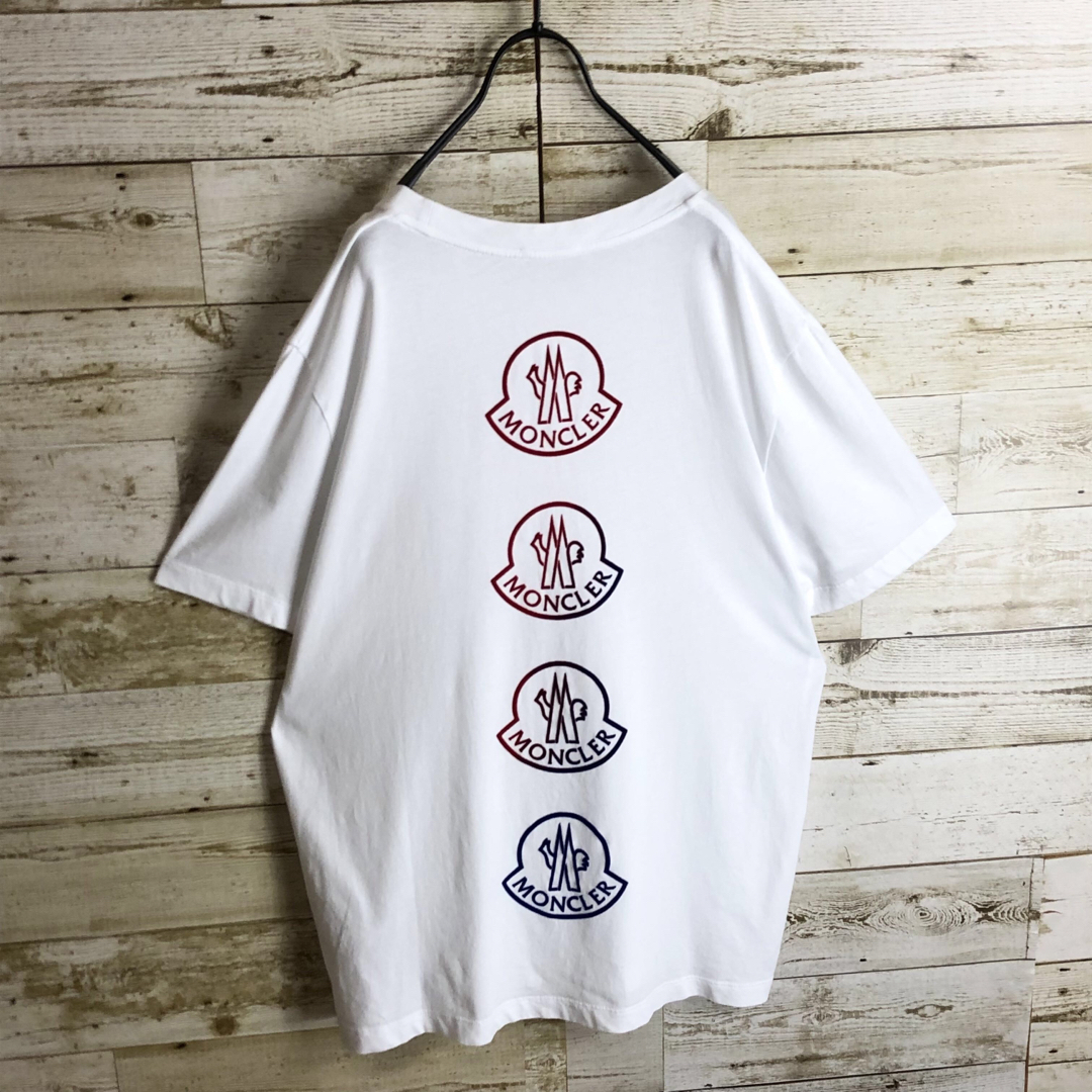 MONCLER(モンクレール)のMONCLER モンクレール tシャツ バックロゴ 両面ロゴ入り 美品 メンズのトップス(Tシャツ/カットソー(半袖/袖なし))の商品写真