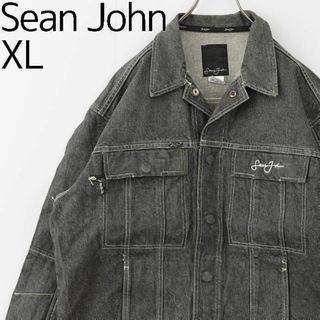 Sean John - ショーンジョン デニムジャケット ロゴ刺繍 アウター Sean John - ショーンジョン デニムジャケット ロゴ刺繍 アウター