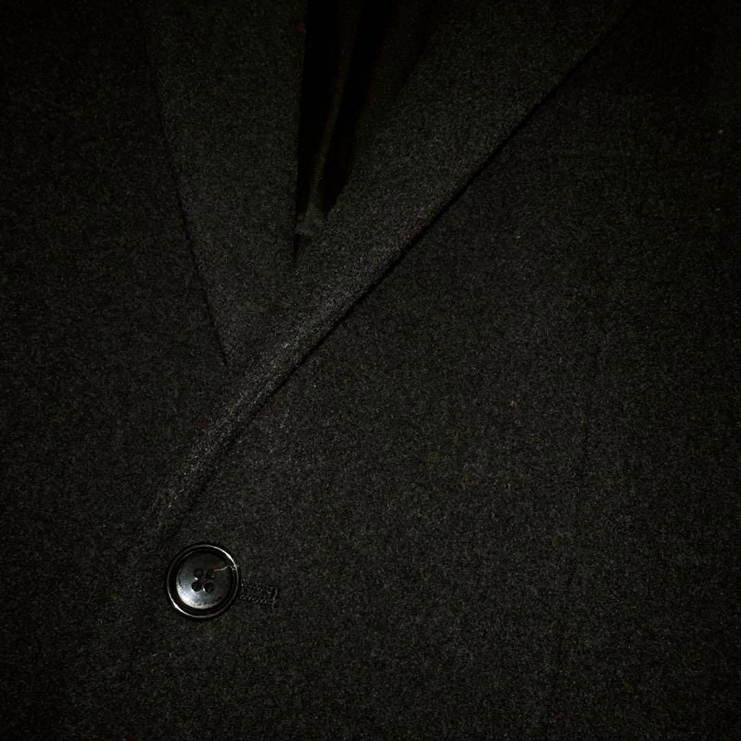 nano・universe(ナノユニバース)の【ナノユニバース】ウール ブレンド 中綿 コート 通勤ビジネス S グレー×黒 メンズのジャケット/アウター(チェスターコート)の商品写真