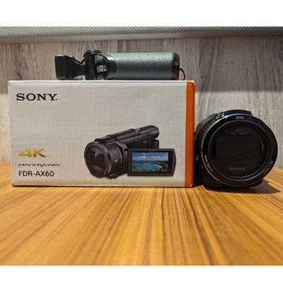 ソニー(SONY)の【おまけ付き・美品】SONY FDR-AX60 4Kビデオカメラ(ビデオカメラ)