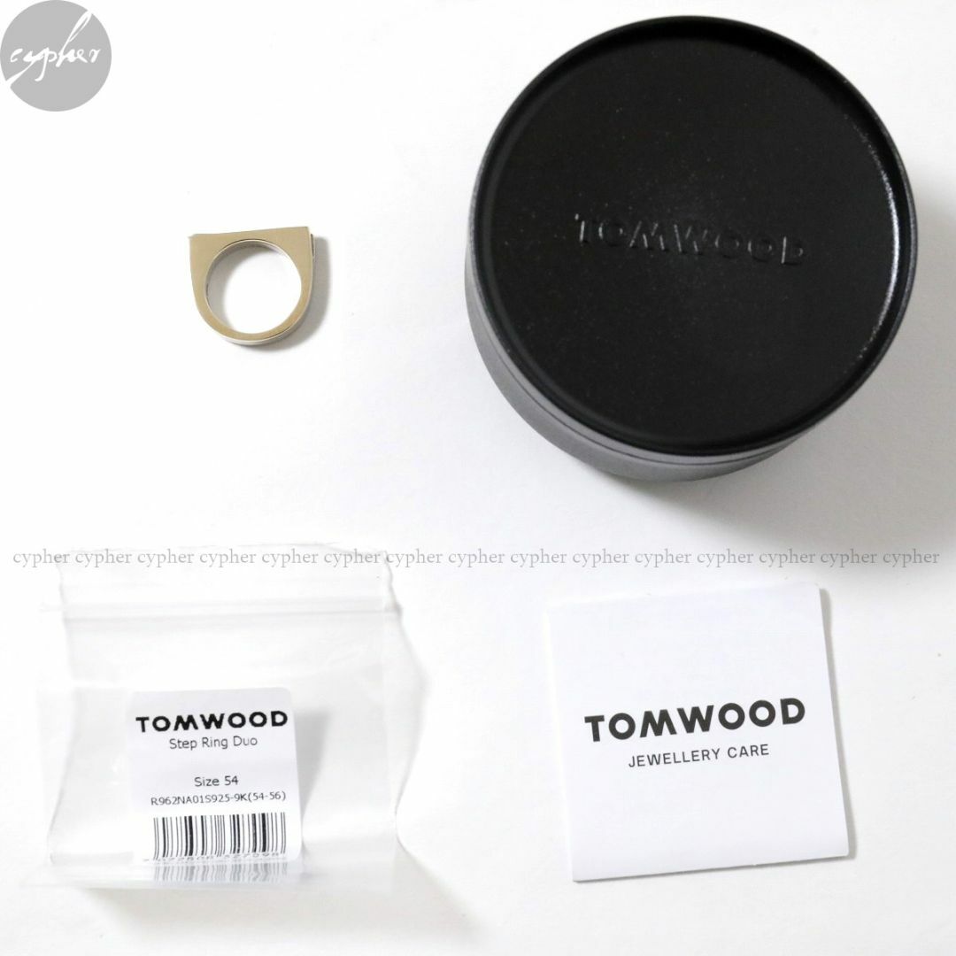 TOM WOOD(トムウッド)の14号 トムウッド STEP リング DUO 9K ゴールド ステップ デュオ メンズのアクセサリー(リング(指輪))の商品写真