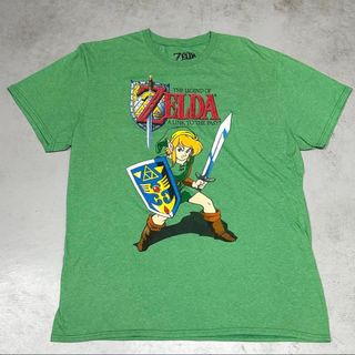 ゼルダの伝説 Tシャツ グリーン ZELDA(Tシャツ/カットソー(半袖/袖なし))