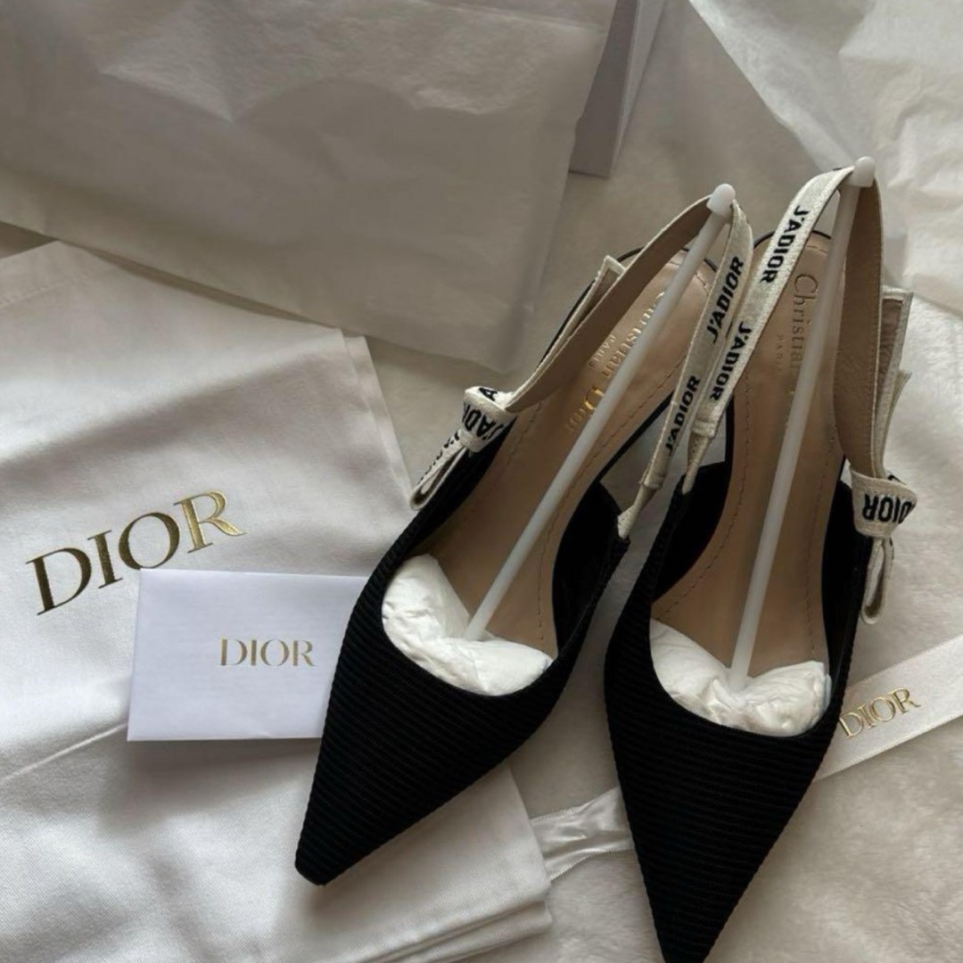 Christian Dior(クリスチャンディオール)のDIOR jadior パンプス 37.5 ブラック レディースの靴/シューズ(ハイヒール/パンプス)の商品写真