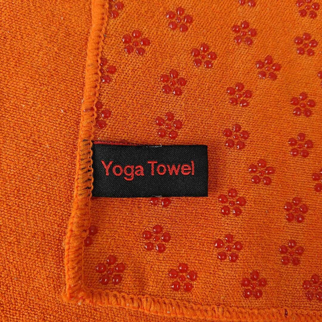 YOGA TOWEL ヨガタオル マット オレンジ スポーツ/アウトドアのトレーニング/エクササイズ(その他)の商品写真