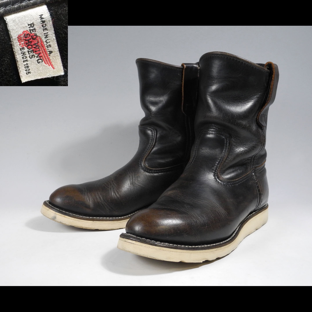 REDWING(レッドウィング)の97年製刺繍羽タグ8169茶芯ペコス866エンジニア8866犬2268 メンズの靴/シューズ(ブーツ)の商品写真