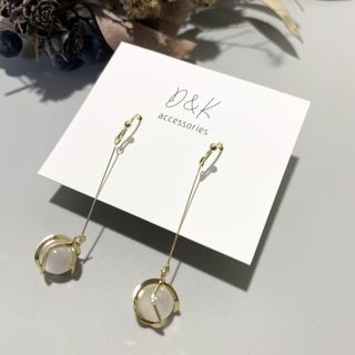 No.17  シンプルタッセルドロップピアス(ピアス)