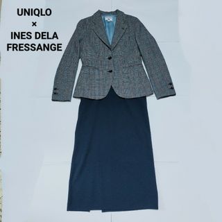 ユニクロ(UNIQLO)の✨美品✨UNIQLO×INES DE LA FRESSANGE　セットアップ　S(テーラードジャケット)