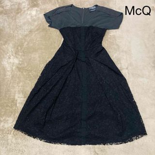 アレキサンダーマックイーン(Alexander McQueen)のMcQ Alexander McQueen レース 柄 ワンピース(ひざ丈ワンピース)