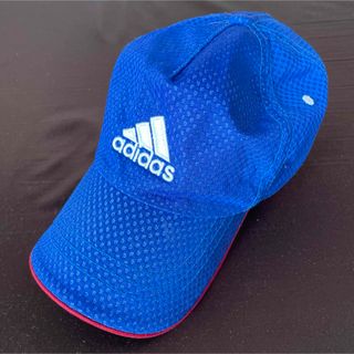 アディダス(adidas)の男の子   子供キッズ　アディダス キャップ帽子  メッシュ　ジュニア　青(帽子)