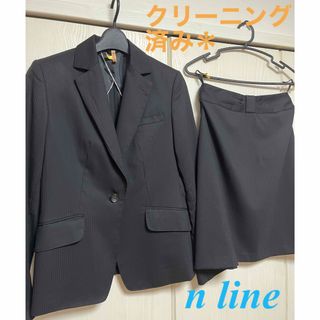 アオヤマ(青山)のお値下げ＊洋服の青山【美品】ｴﾇﾗｲﾝﾌﾟﾚｼｬｽ スカートスーツ11号(スーツ)