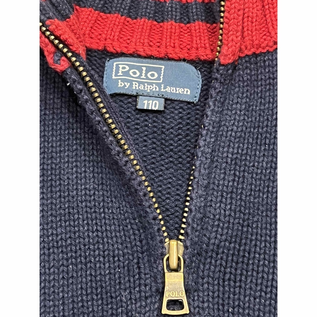 POLO RALPH LAUREN(ポロラルフローレン)のポロ　ラルフローレン　ハーフジップニット　110cm キッズ/ベビー/マタニティのキッズ服男の子用(90cm~)(ニット)の商品写真