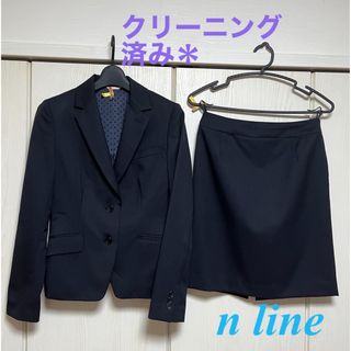 アオヤマ(青山)のお値下げ＊洋服の青山【美品】ｴﾇﾗｲﾝﾌﾟﾚｼｬｽ スカートｽｰﾂ 9号(スーツ)