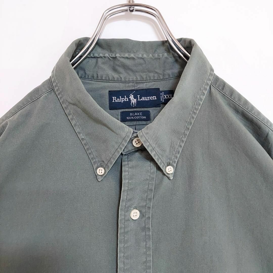 Ralph Lauren - ラルフローレン 2XL 緑モスグリーン 無地ワン Ralph Lauren - ラルフローレン 2XL 緑モスグリーン 無地ワン