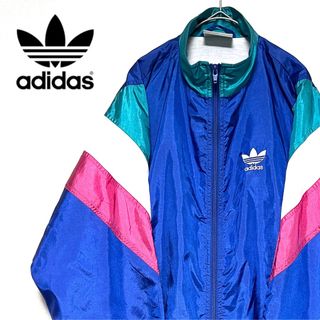 Originals（adidas） - adidas 青 ロックアップ ジャージ ナイロン