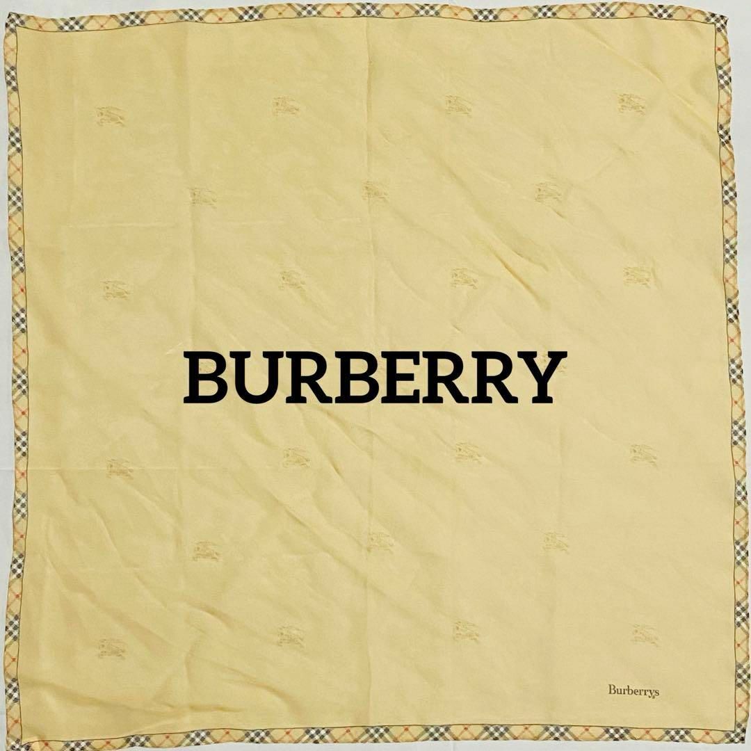 BURBERRY(バーバリー)の★BURBERRY★ スカーフ シフォン ロゴ チェック ベージュ レディースのファッション小物(バンダナ/スカーフ)の商品写真