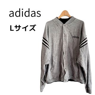 アディダス(adidas)のadidas アディダス ブルゾン  ロゴ コットン100 L(ブルゾン)