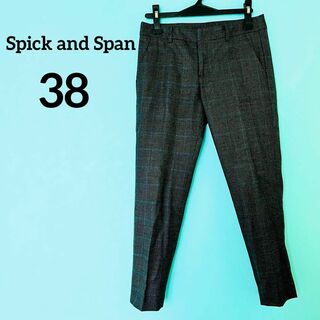 スピックアンドスパン(Spick & Span)のスピックアンドスパン テーパードパンツ チェック サイズ38(カジュアルパンツ)