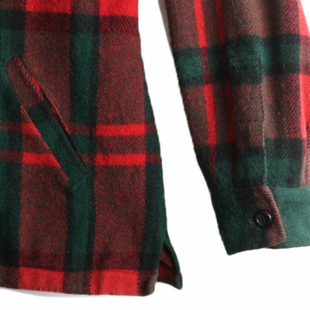 WEB限定カラー ウールリッチ エルエルビーン USA製 80s 別注 ウール チェック 男性用