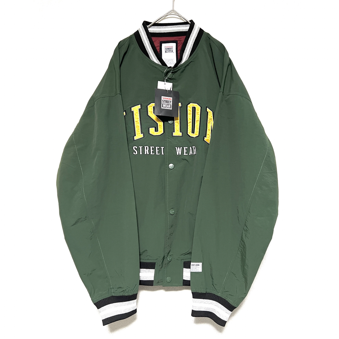 VISION STREET WEAR(ヴィジョン ストリート ウェア)の【タグ付き新品】定価¥8690 VISION STREET WEAR スタジャン メンズのジャケット/アウター(ナイロンジャケット)の商品写真