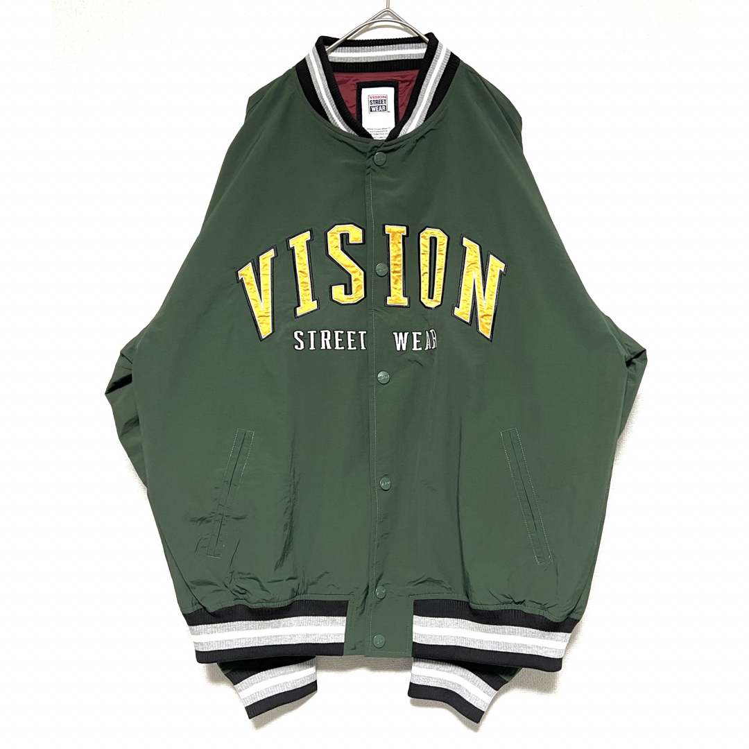 VISION STREET WEAR(ヴィジョン ストリート ウェア)の【タグ付き新品】定価¥8690 VISION STREET WEAR スタジャン メンズのジャケット/アウター(ナイロンジャケット)の商品写真