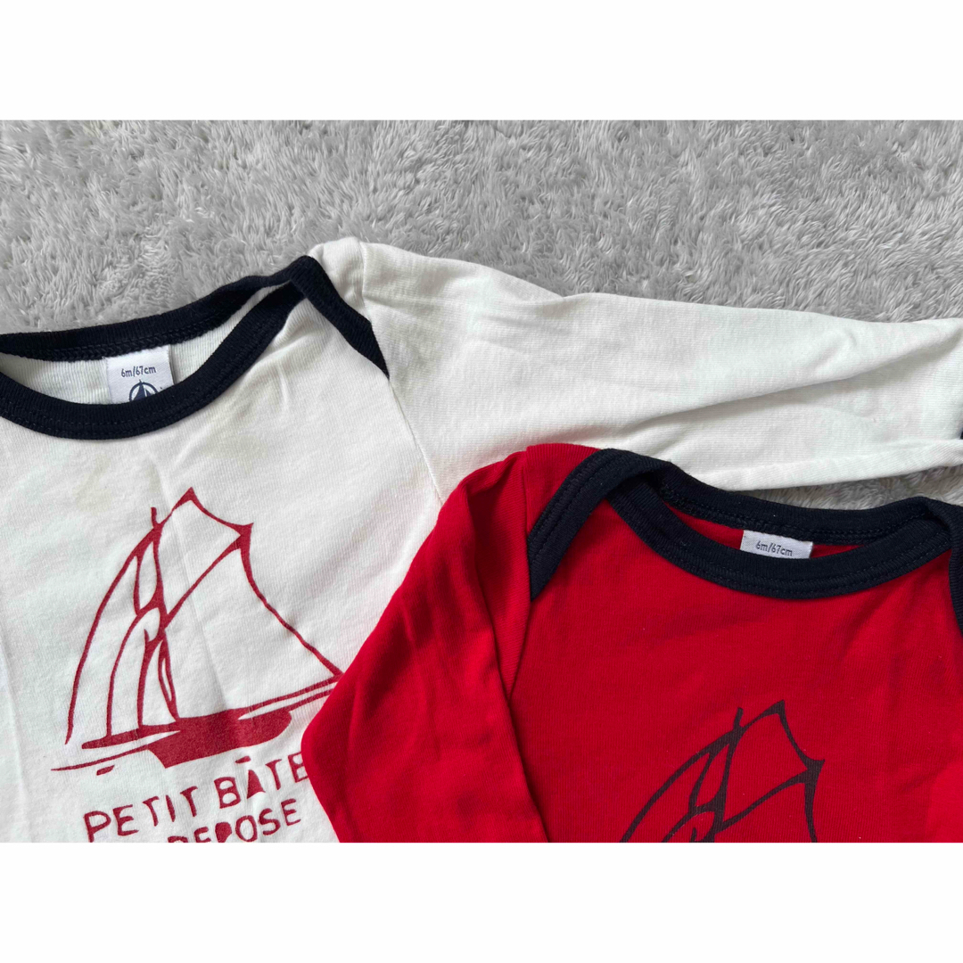 PETIT BATEAU(プチバトー)のプチバトー　ロンパース　67cm キッズ/ベビー/マタニティのベビー服(~85cm)(ロンパース)の商品写真