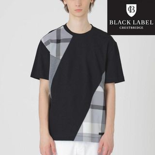 ブラックレーベルクレストブリッジ(BLACK LABEL CRESTBRIDGE)の【新品タグ付き】ブラックレーベルクレストブリッジ パッチワークTシャツ M 09(Tシャツ/カットソー(半袖/袖なし))