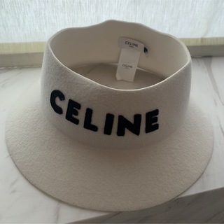celine - CELINE セリーヌ　ハット　ホワイト