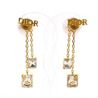 ディオール(Dior)のディオール ピアス ロゴ   ゴールド(ピアス)