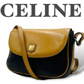 セリーヌ(celine)の大人気✨セリーヌ ショルダーバッグ トリオンフ カーフ ブラック バイカラー(ショルダーバッグ)