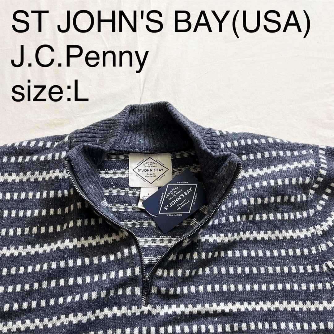 J.C.PENNEY - ST JOHN'S BAY(USA)ビンテージハーブジップ J.C.PENNEY - ST JOHN'S BAY(USA)ビンテージハーブジップ