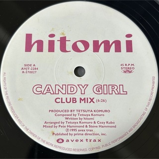 【レコード】hitomi ／ CANDY GIRL  12インチ(その他)