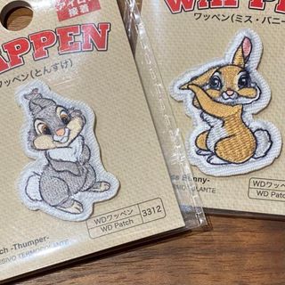 ディズニー(Disney)のワッペン　ミスバニー　とんすけ　ハンドメイド　うさぎ　ディズニー　Tシャツ(各種パーツ)