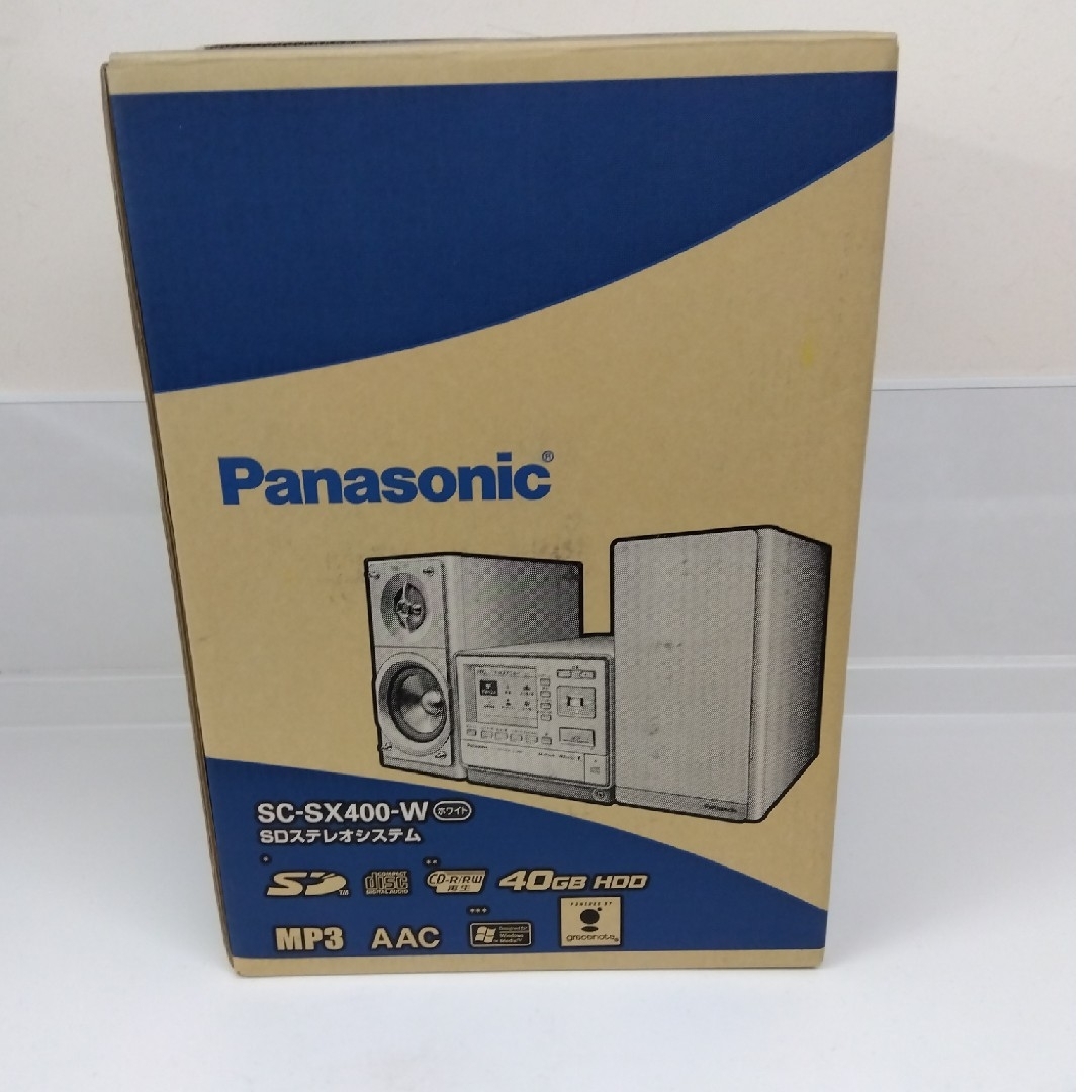 Panasonic(パナソニック)の【新品未使用品】Panasonic SDステレオシステム SC-SX400-W スマホ/家電/カメラのオーディオ機器(その他)の商品写真