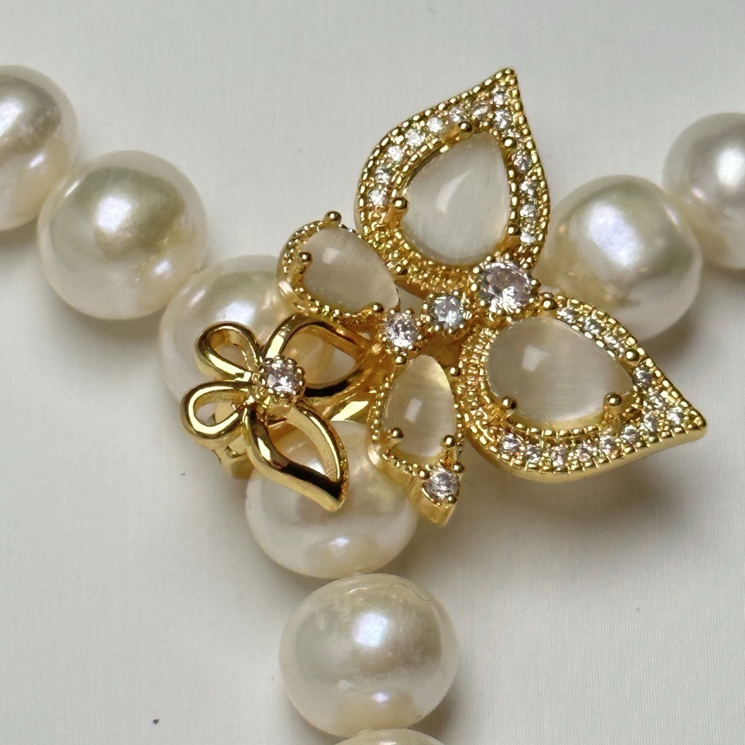 花珠級本真珠ネックレス9.5mm 55cm  レディースのアクセサリー(ネックレス)の商品写真