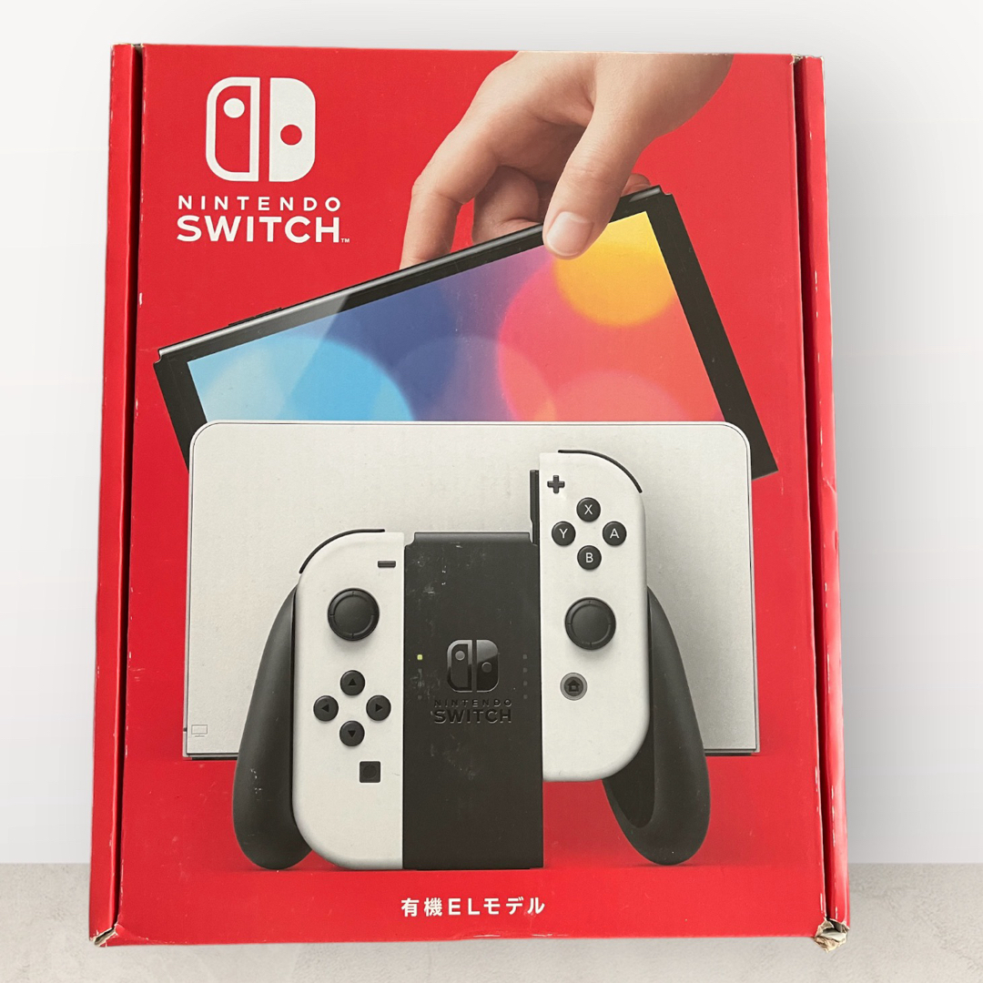 Nintendo Switch(ニンテンドースイッチ)の【箱キズありの為 特価】Nintendo Switch 有機ELモデル ホ エンタメ/ホビーのゲームソフト/ゲーム機本体(家庭用ゲーム機本体)の商品写真