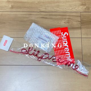 シュプリーム(Supreme)のSupreme CDW カラビナ ノベルティー ストロー BOXロゴ ステッカー(キーホルダー)