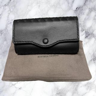 ボッテガヴェネタ(Bottega Veneta)の【新品】 ボッテガヴェネタ イントレチャート キーケース 6連 高級 ブラック(キーケース)