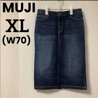 ムジルシリョウヒン(MUJI (無印良品))のMUJI 無印良品 デニムスカート XL(ロングスカート)