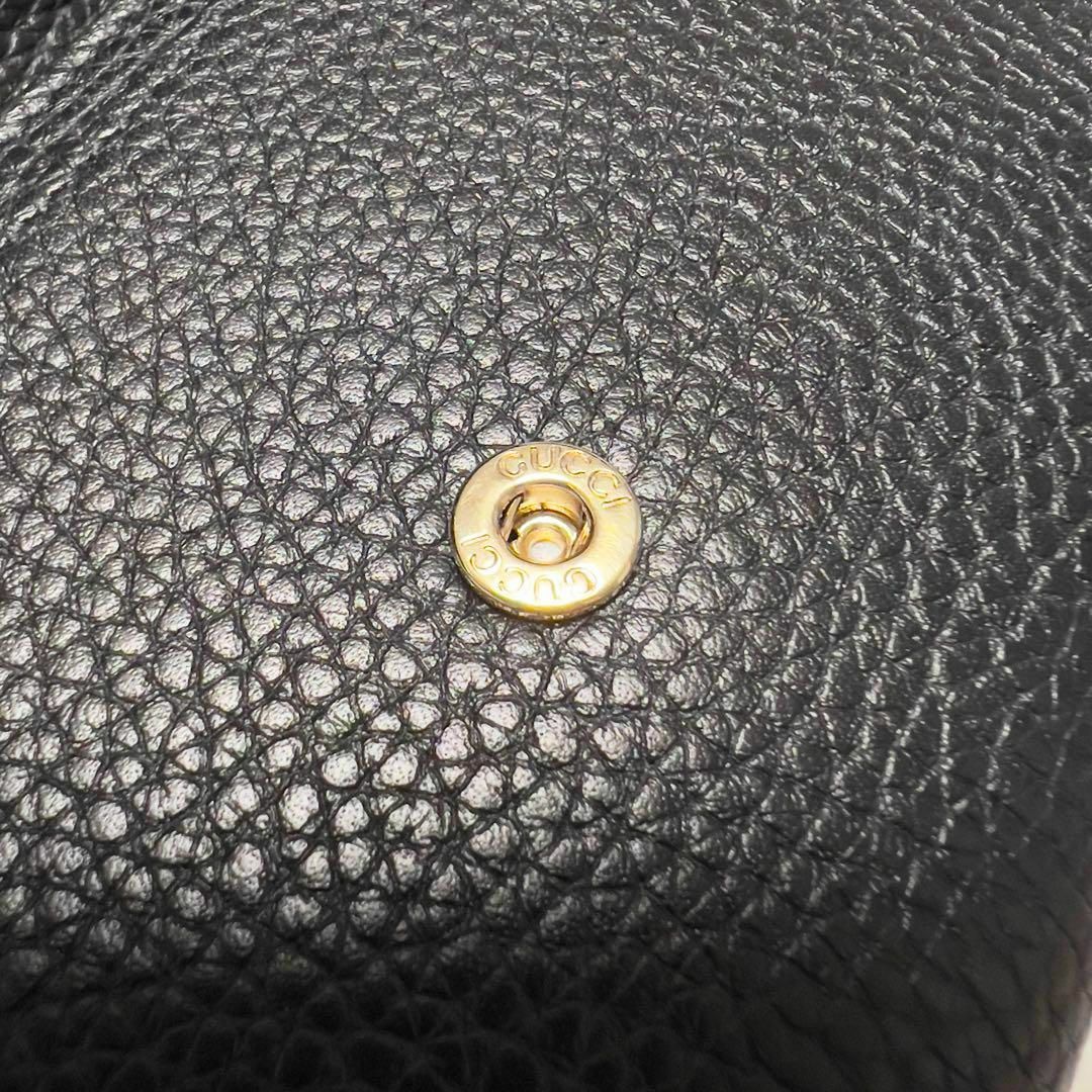 Gucci(グッチ)の新品未使用品GUCCI 二つ折り長財布 SOHO 598206 ブラック正規品 レディースのファッション小物(財布)の商品写真