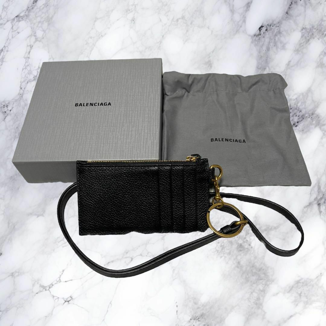 Balenciaga(バレンシアガ)の新品 BALENCIAGA バレンシアガ フラグメントケース 594548 金黒 メンズのファッション小物(コインケース/小銭入れ)の商品写真