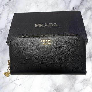 プラダ(PRADA)の新品 PRADA プラダ ラウンドファスナー長財布 1ML506 2DK3  黒(財布)