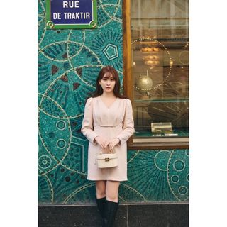 Her lip to - herlipto Mix Loop Tweed Dress swan Sサイズの通販｜ラクマ