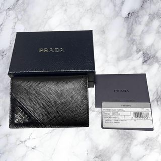 プラダ(PRADA)の【新品未使用】プラダ カードケース レザー カード入れ 名刺入れ サフィアーノ(名刺入れ/定期入れ)