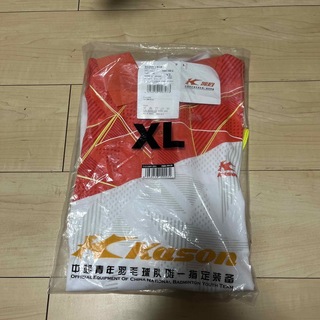 ヨネックス(YONEX)の新品　バドミントン　カーソン　ゲームシャツ　ユニフォーム　xl レッド　リーニン(バドミントン)