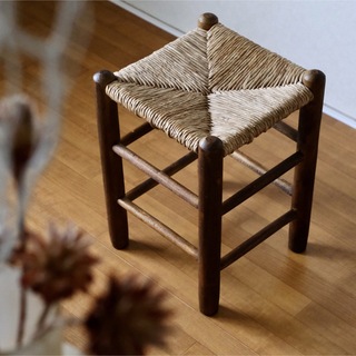 60's french vintage rush stool(スツール)